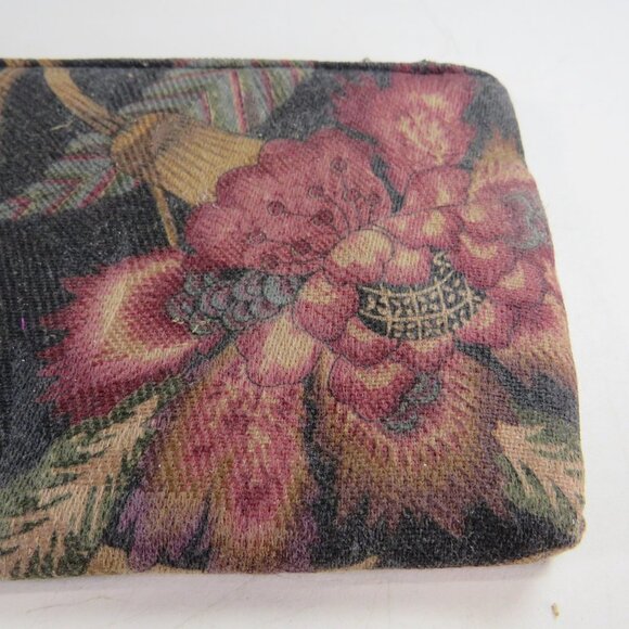 Vintage Animal Jungle Zippered Bag, padded, lined, mini purse, cosmetic Monkey - Picture 6 of 11